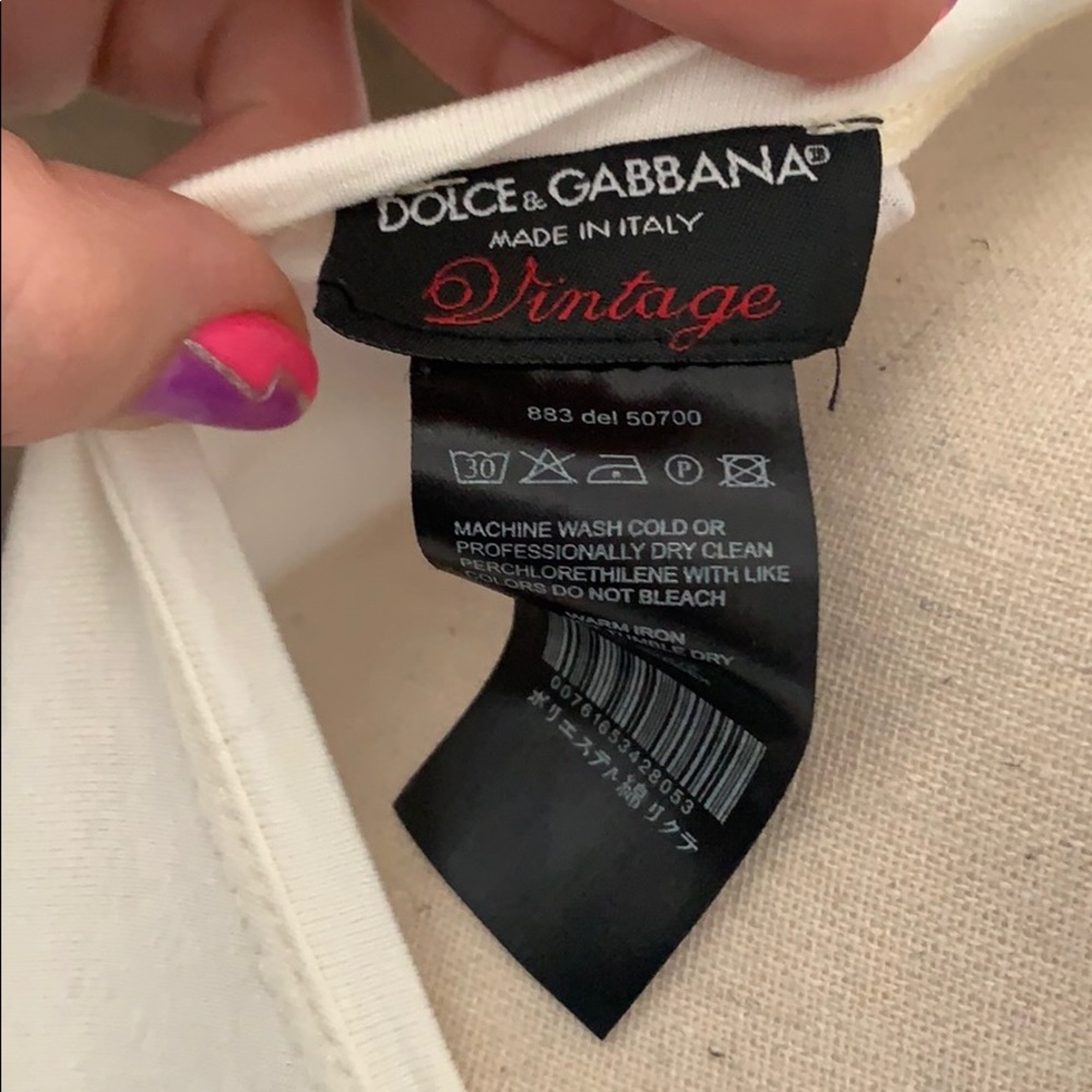 Vintage Dolce & Gabbana Skull White T-shirt - Picture 4 of 6